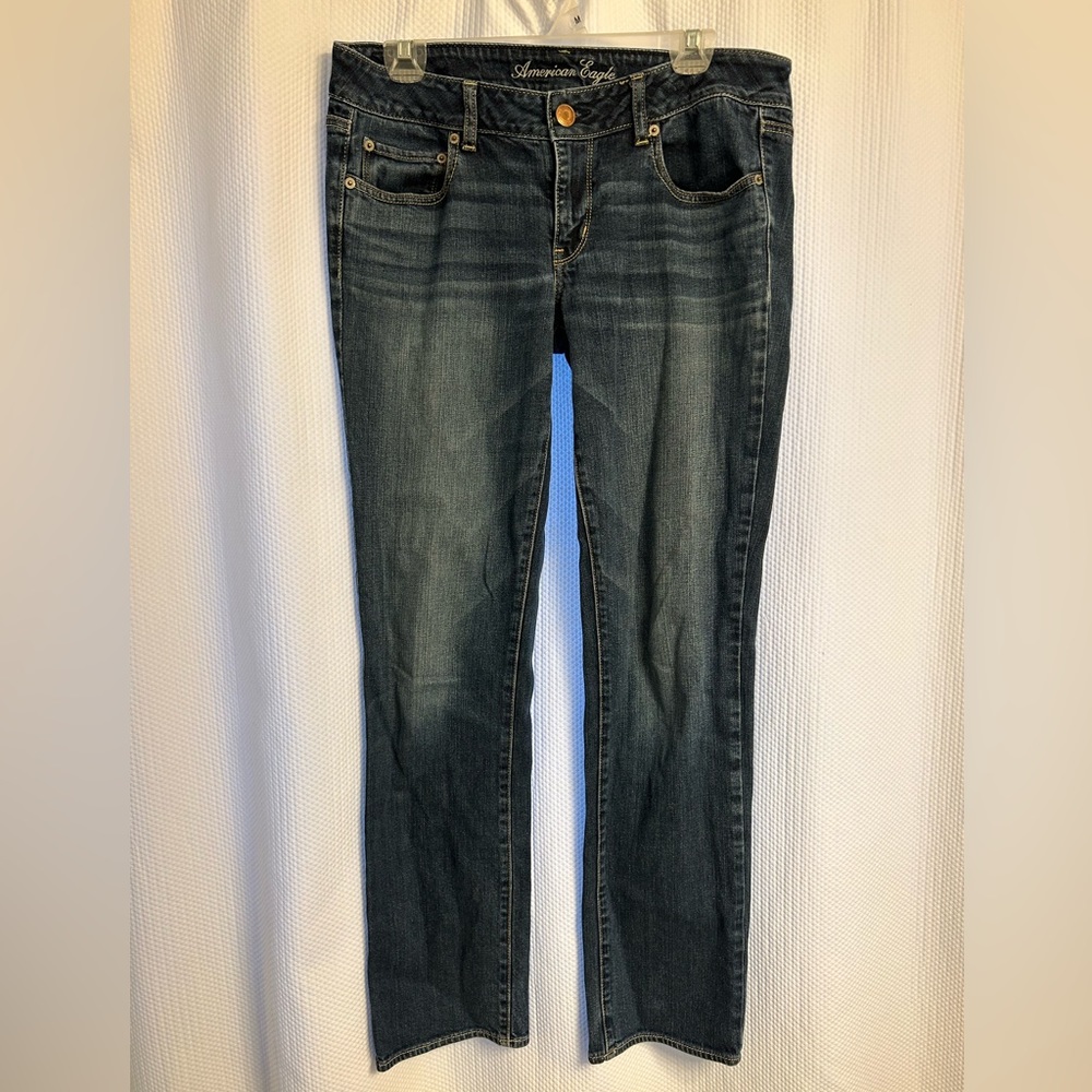 American Eagle Straight Leg Dark Wash Jeans